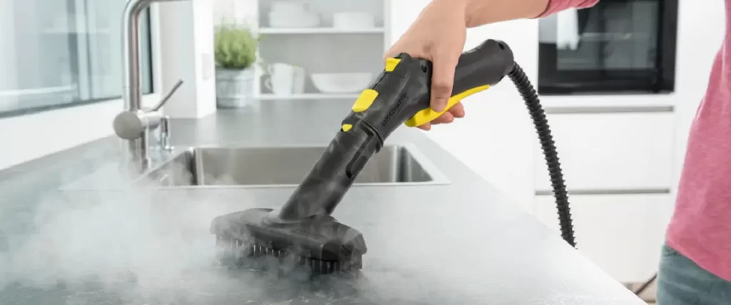 تمیز کردن لوازم استیل با دستگاه بخارشوی کارچر