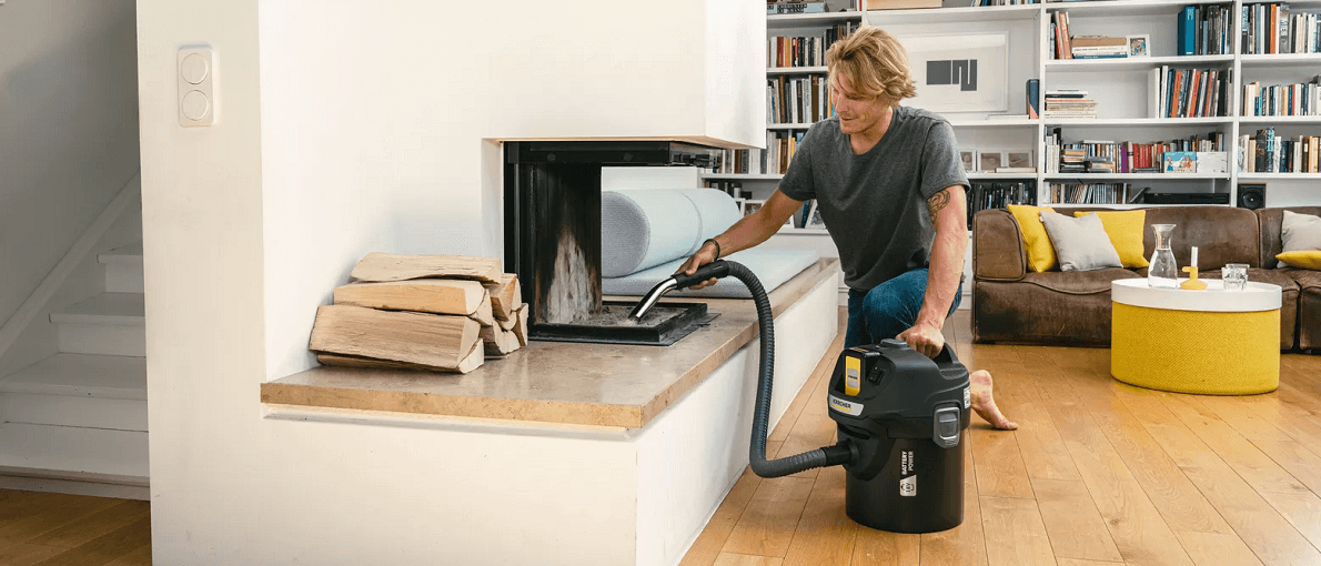 تمیز کردن شومینه با دستگاه کرشر