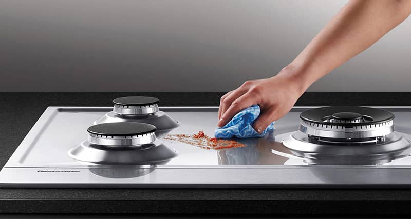 طرز تمیز کردن اجاق گاز شیشه ای