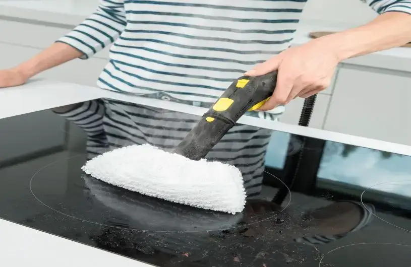 کاربرد بخارشو خانگی در تمیزکردن اجاق