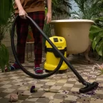 جاروبرقی کارچر در باغ ها