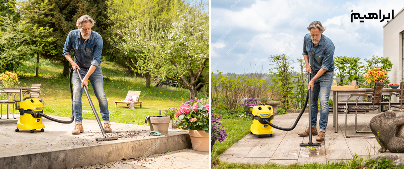 نظافت محوطه باغ